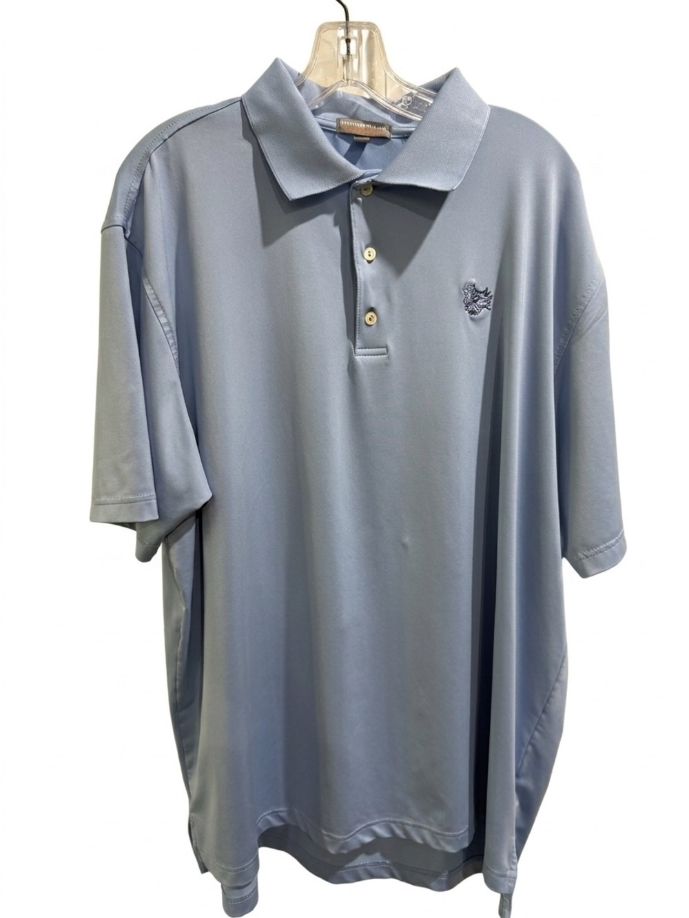 Peter Millar Erin Hills embroidered polo shirt blue XL golf country club casual